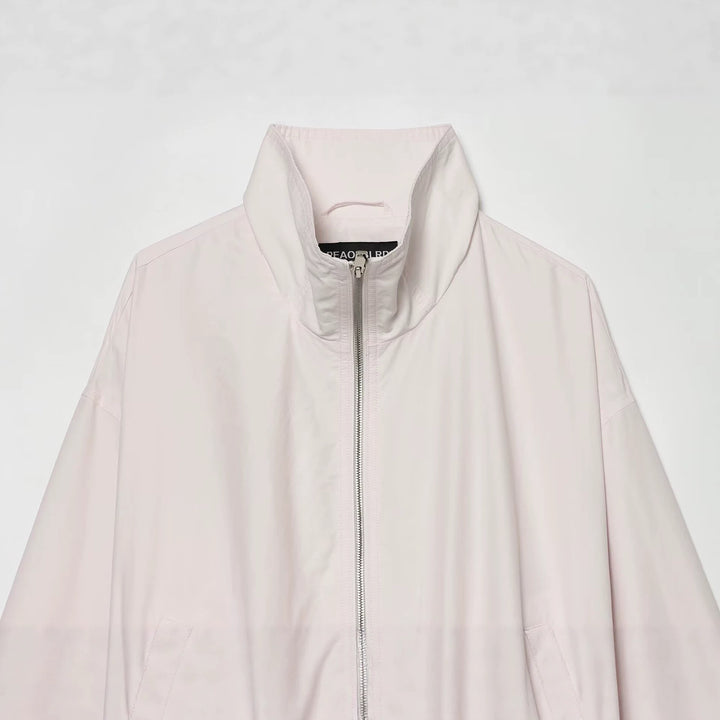 Damen Cropped Boxy-Jacke mit Funnelkragen, Zwei-Wege-Reißverschluss und aufgesetzten Eingrifftaschen Echoarchiv