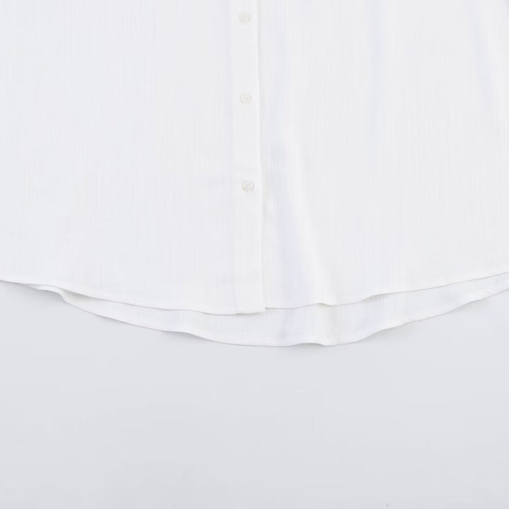 Damen Oversize-Hemdbluse mit Spitzenapplikation und klassischem Kragen Echo Archiv