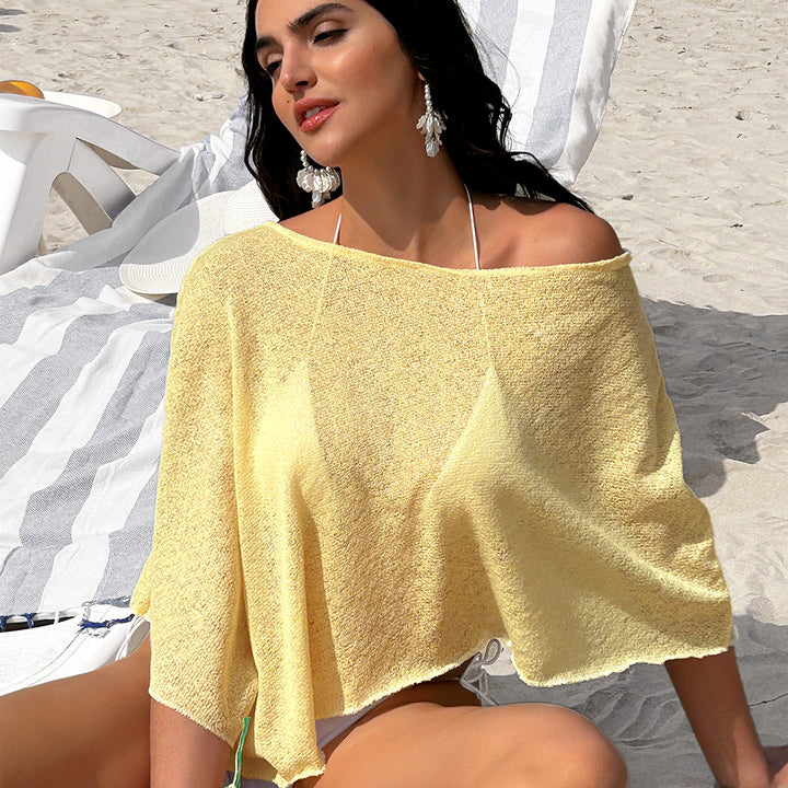 Damen lässige Strandbluse aus leichten Materialien mit weitem Schnitt Echo Archiv