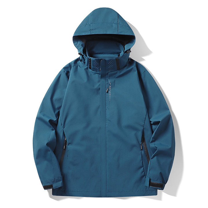 Herren Wasser- und winddichte technische Kapuzen-Outdoorjacke mit verschweißten Nähten und atmungsaktivem Futter Echo Archiv