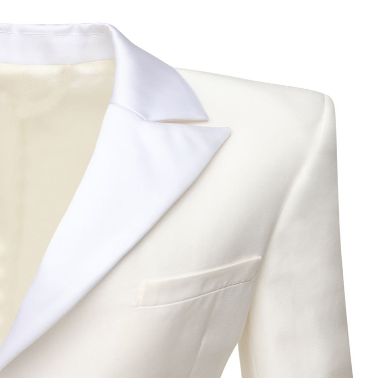 Damen Strukturierter Schulterblazer im Retro‑Tailoring Echoarchiv