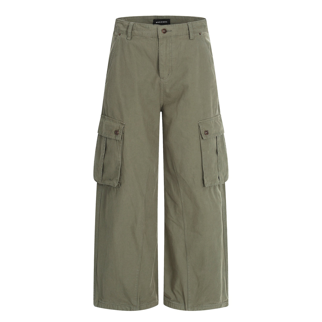 Damen Weite Cargo-Culotte-Shorts mit aufgesetzten Pattentaschen Echoarchiv