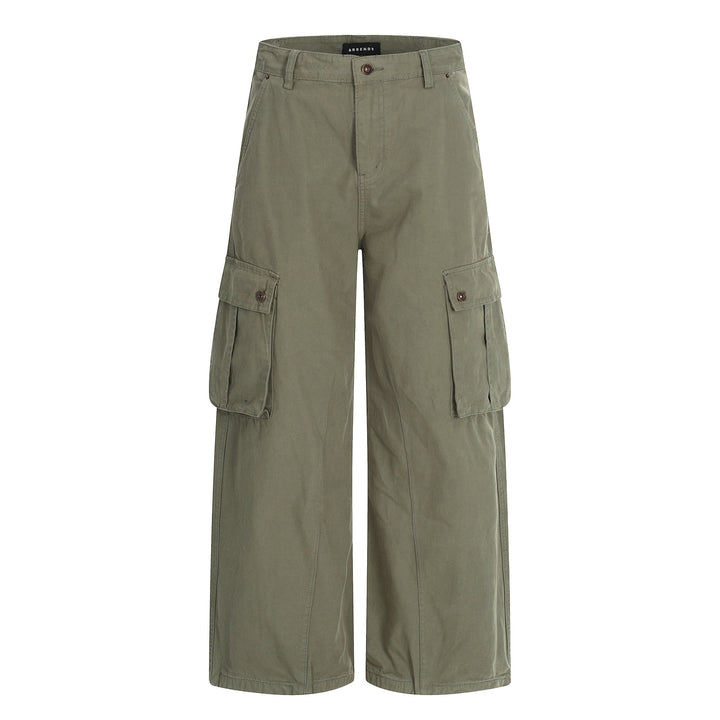 Damen Weite Cargo-Culotte-Shorts mit aufgesetzten Pattentaschen Echoarchiv