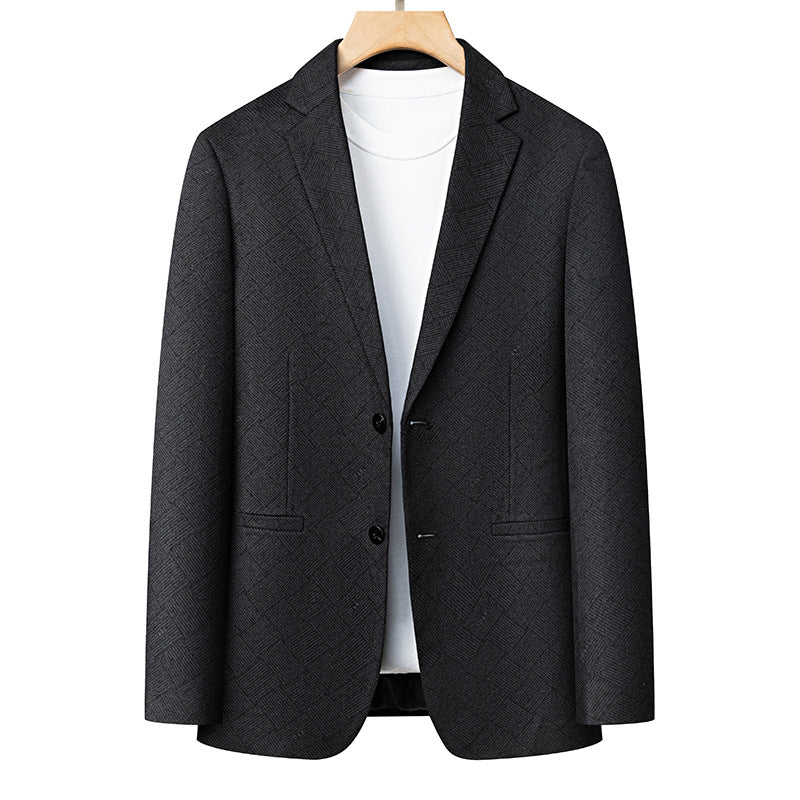 Herren modischer Blazer mit elegantem Strukturmuster Echoarchiv