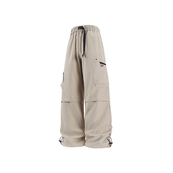 Damen Weite Utility-Cargohose mit verstellbarem Beinabschluss und Multifachtaschen Echo Archiv