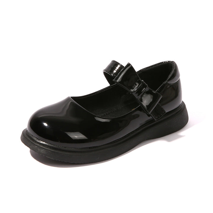 Mädchen Mary Jane Ballerinas mit dekorativem Schleifenakzent Echo Archiv