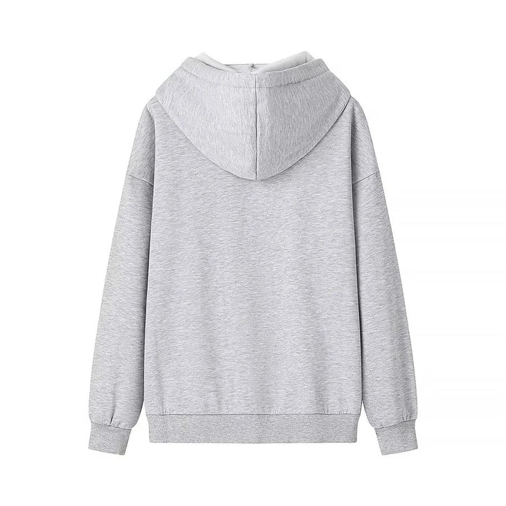 Unisex nan oversized Kapuzenpullover aus Baumwollmix mit Kängurutasche, Bindebandkapuze und Rippbündchen Echo Archiv