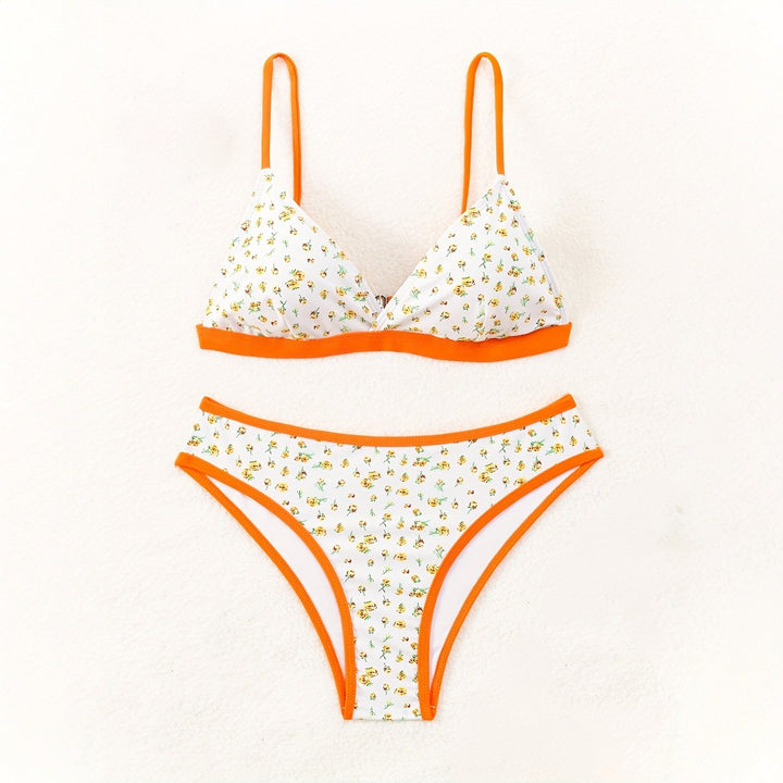 Damen Blumenmuster Bikini mit raffinierter Schnittführung Echo Archiv