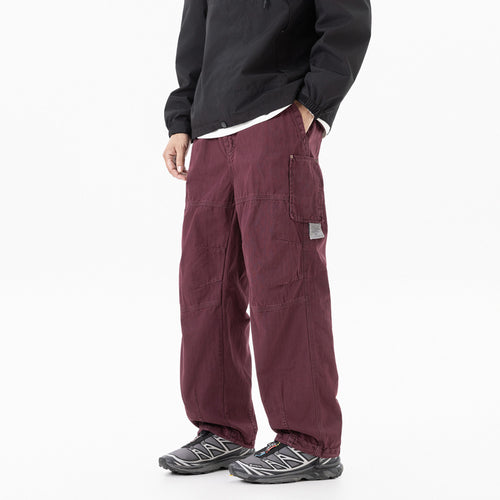 Herren relaxed Utility-Hose mit elastischem Bund, verstärkten Knien und Kordelabschluss Echo Archiv