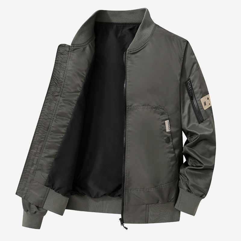 Herren modische und vielseitige Bomberjacke mit praktischen Taschen Echoarchiv