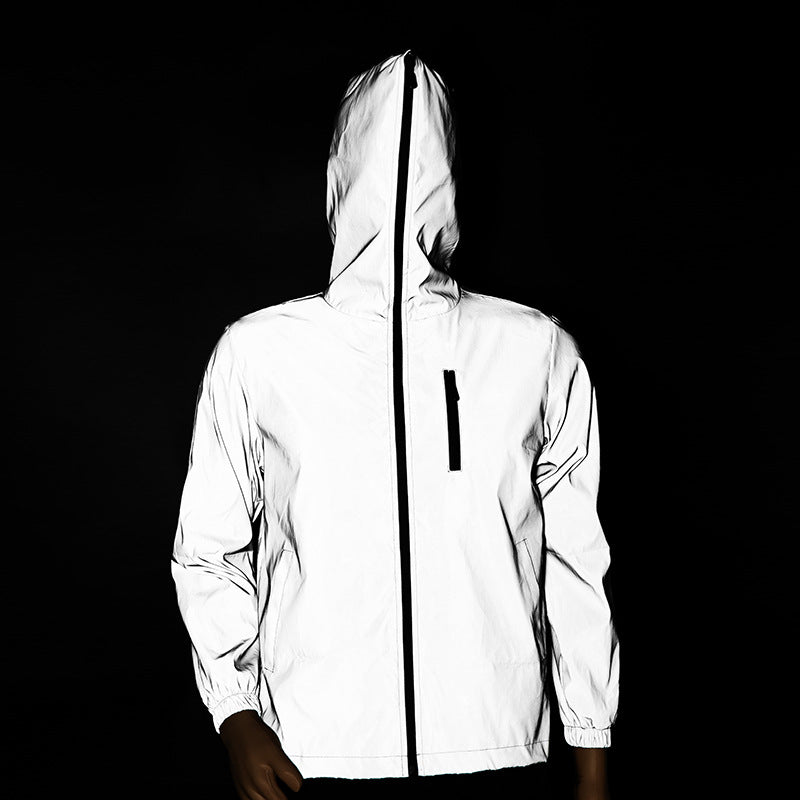 Herren Reflektierende Übergangsjacke mit praktischer Kapuze Echo Archiv