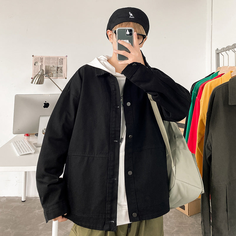 Herren Lässige Overshirt Jacke Echoarchiv