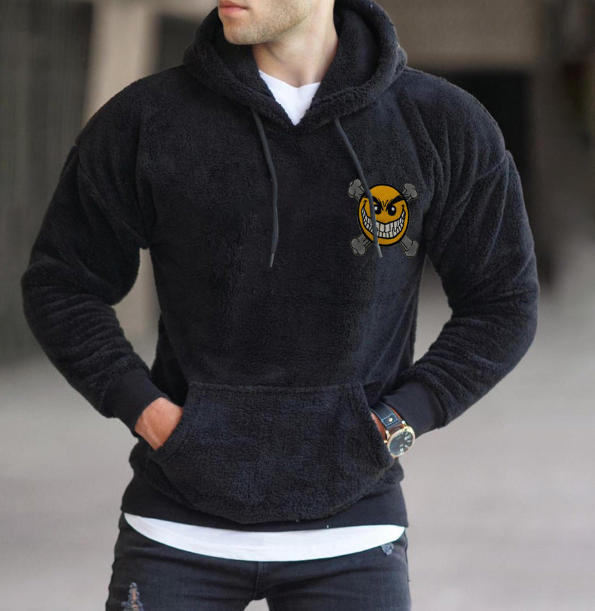 Herren Oversized Camouflage-Sweatshirt mit Rundhalsausschnitt und Rippbündchen Echoarchiv