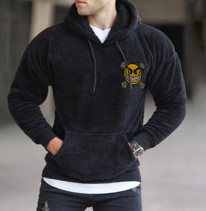 Herren Oversized Camouflage-Sweatshirt mit Rundhalsausschnitt und Rippbündchen Echoarchiv