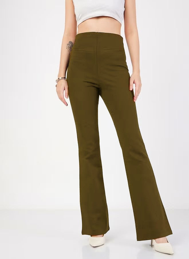 Damen Hoch geschnittene Bootcut-Hose Echo Archiv