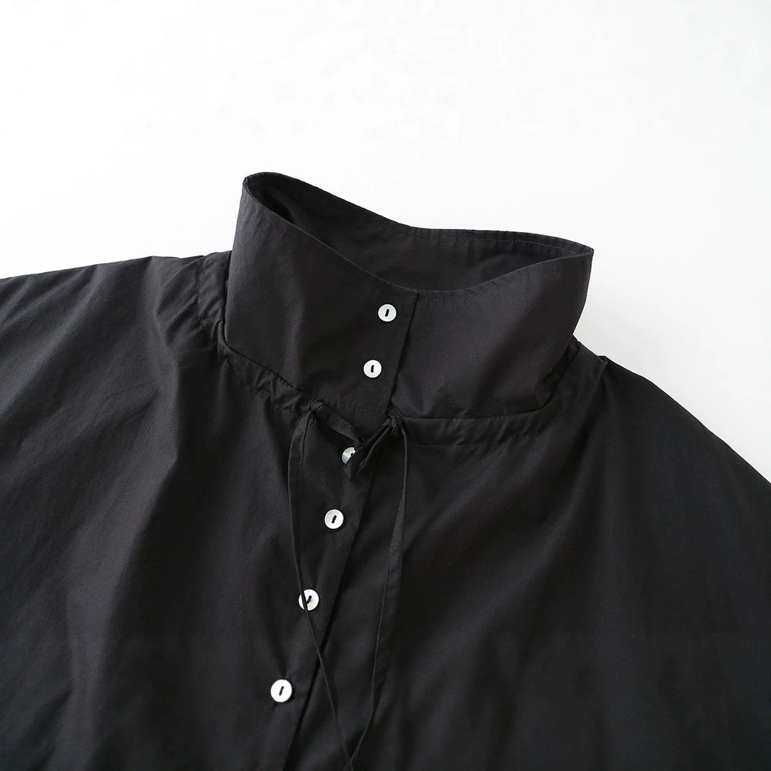 Damen Leichter Cropped-Blouson mit hohem Stehkragen, Tunnelzug und seitlichen Bindebändern Echo Archiv