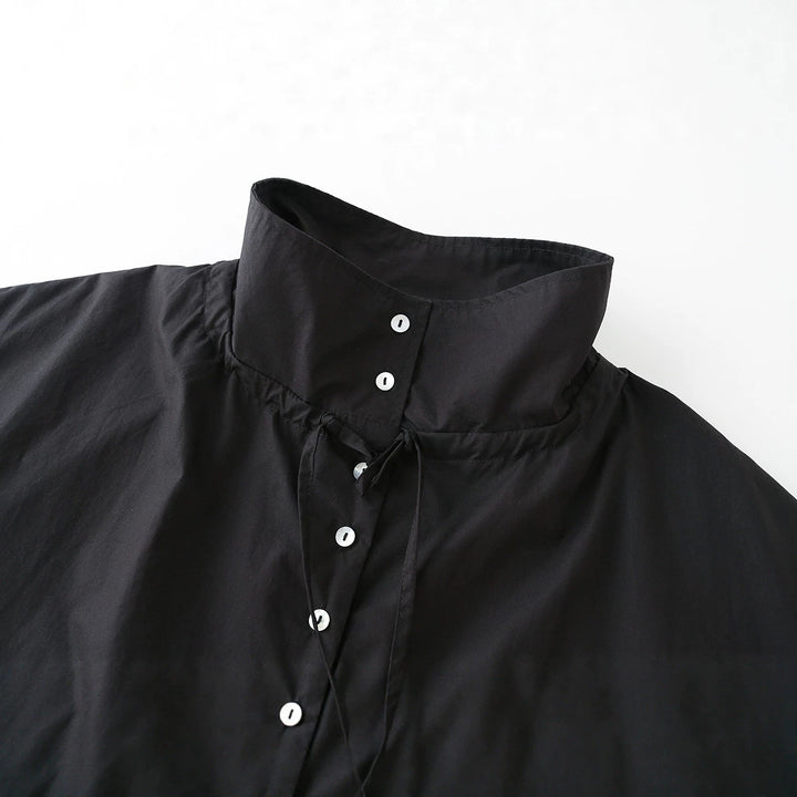 Damen Leichter Cropped-Blouson mit hohem Stehkragen, Tunnelzug und seitlichen Bindebändern Echo Archiv