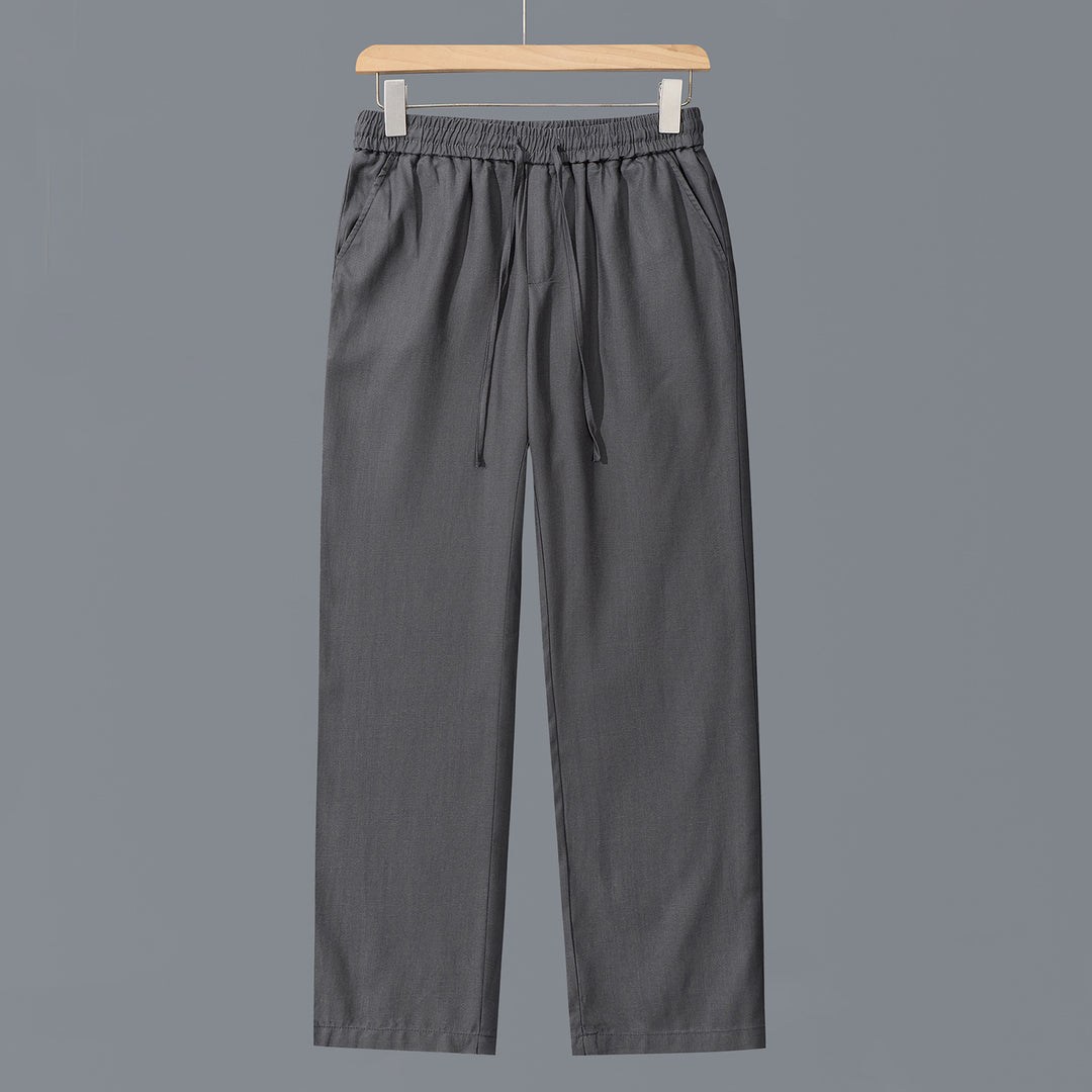Herren Lässige Baumwoll-Chino mit elastischem Bund und Kordelzug Echoarchiv