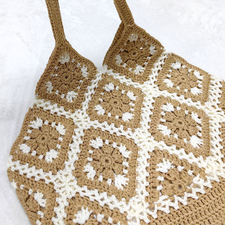 Damen handgefertigte Makramee Tasche Echo Archiv