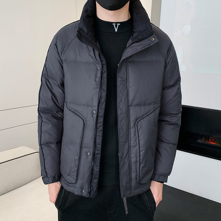 Herren Leichte Daunenoptik-Steppjacke mit ergonomischem Schnitt und verdeckten Eingrifftaschen – Taviero