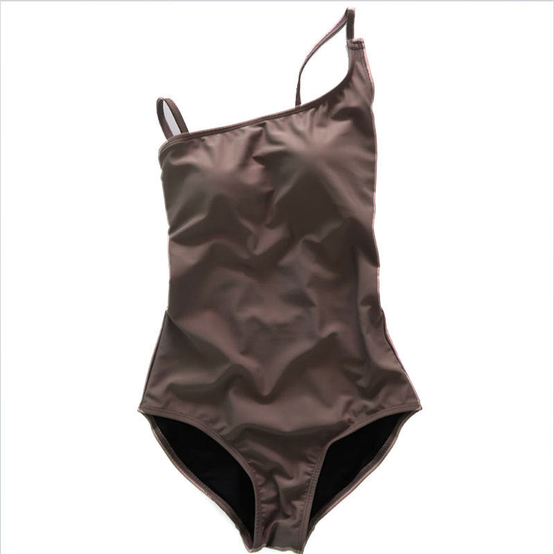 Damen Einteiliger Badeanzug mit asymmetrischem Schnitt und verstellbarem Trägersystem Echo Archiv