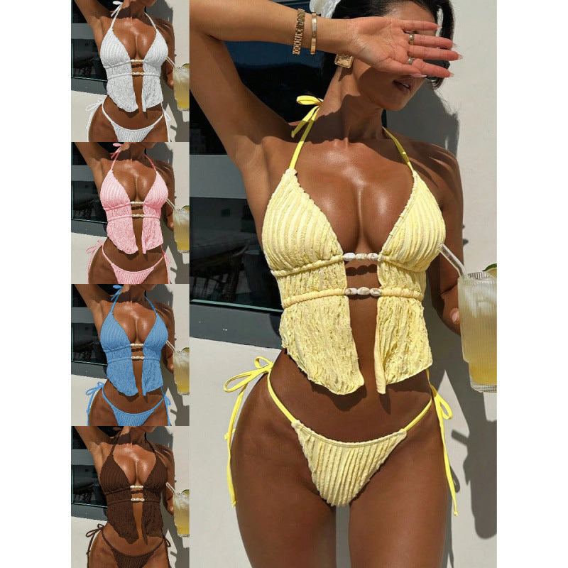 Damen Triangel-Bikini mit raffiniertem Wickeloberteil Echo Archiv