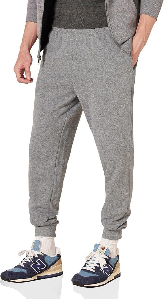 Herren komfortable Relax-Jogginghose mit elastischem Komfortbund, schmal zulaufendem Bein und gerippten Knöchelbündchen – Marzano