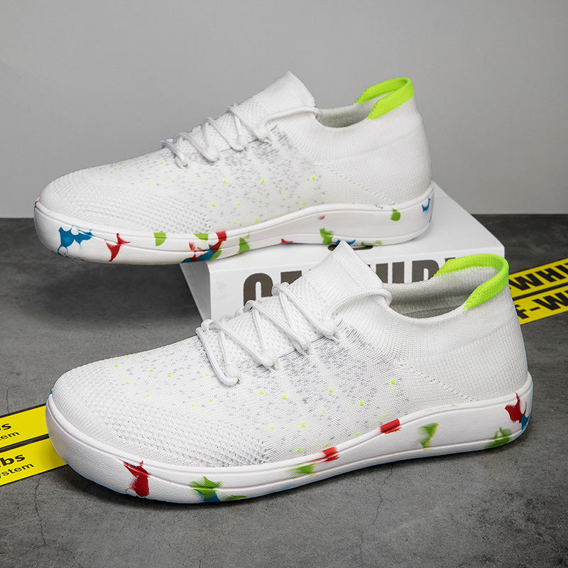Herren nan urbaner Strick-Sneaker mit elastischem Maschenkragen, stoßdämpfender EVA-Sohle und Zugschlaufe Echo Archiv