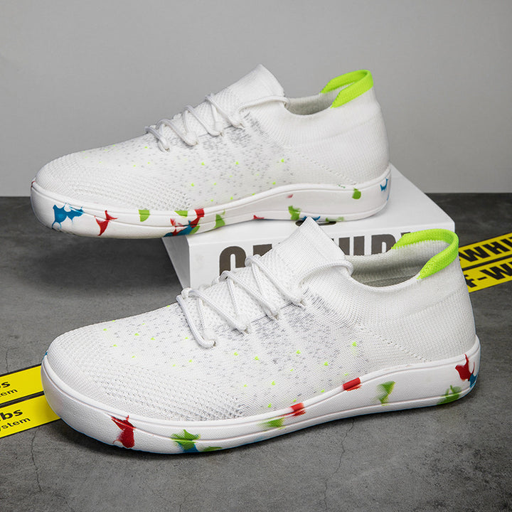 Herren nan urbaner Strick-Sneaker mit elastischem Maschenkragen, stoßdämpfender EVA-Sohle und Zugschlaufe Echo Archiv