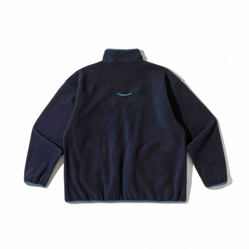 Unisex Oversize-Fleecepullover mit Halbzip, Stehkragen und Eingrifftaschen Echo Archiv