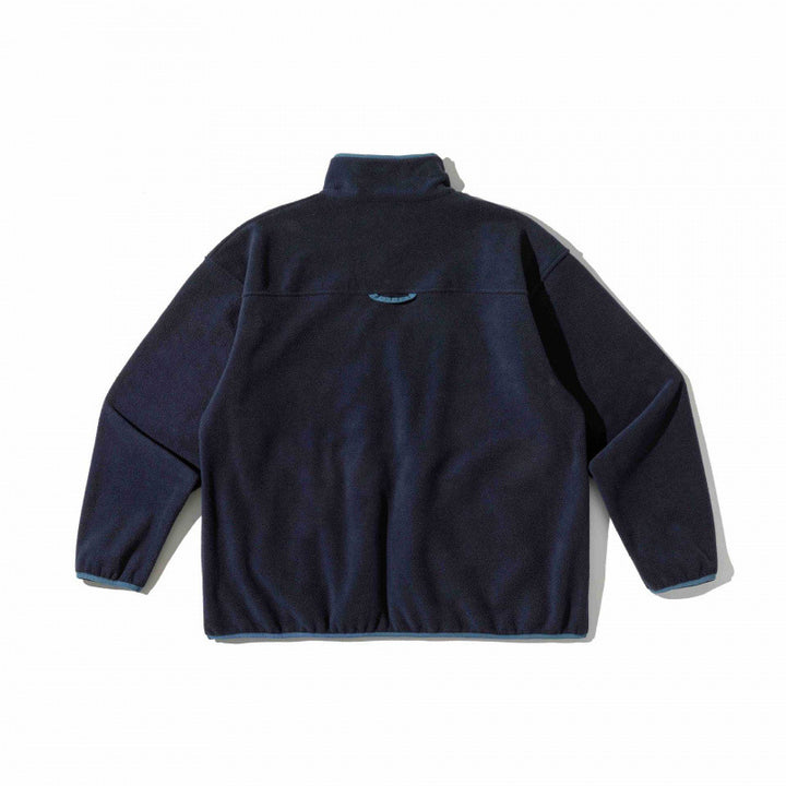 Unisex Oversize-Fleecepullover mit Halbzip, Stehkragen und Eingrifftaschen Echo Archiv