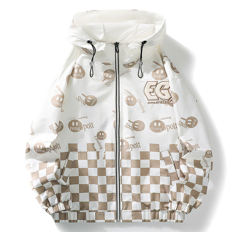 Unisex Stylische Kapuzenjacke mit modernen Grafiken Echo Archiv