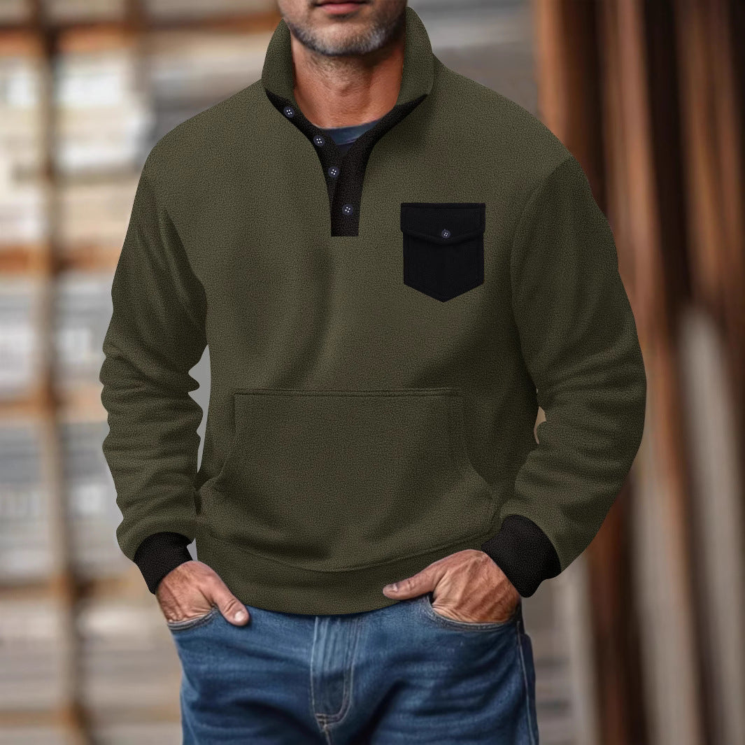 Herren Sweatshirt mit funktionaler Brusttasche Echoarchiv