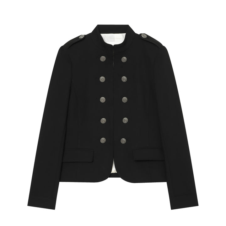 Damen nan taillierter Militärblazer mit Stehkragen und doppelreihiger Zierknopfleiste Echo Archiv