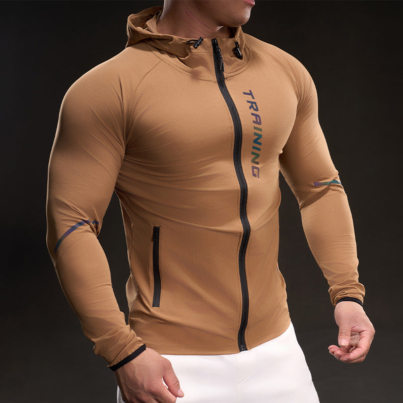 Herren Atmungsaktive Trainingsjacke mit leichtem Material und praktischen Taschen Echoarchiv