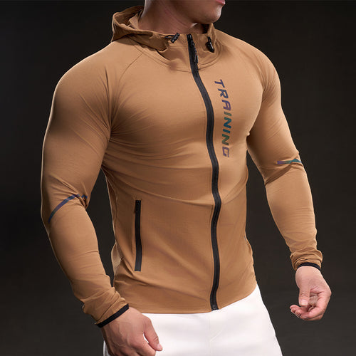 Herren Atmungsaktive Trainingsjacke mit leichtem Material und praktischen Taschen Echoarchiv