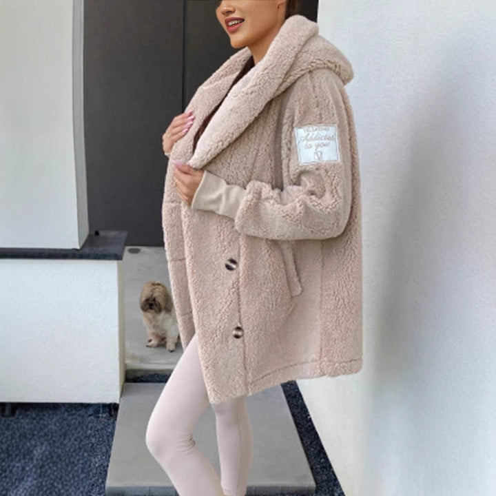 Damen Oversized Teddyjacke – Célinea