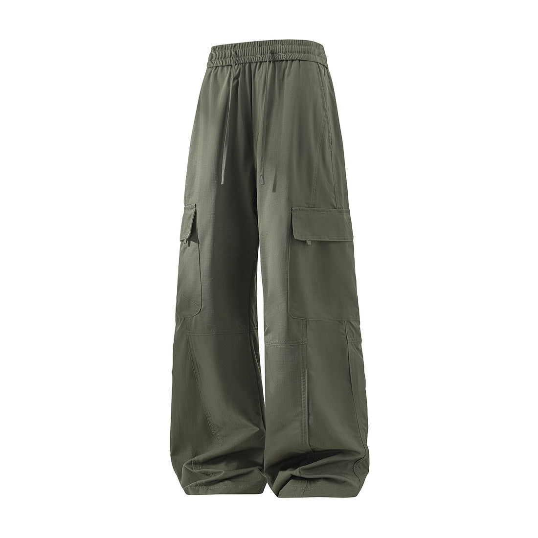 Herren Weite Cargo-Hose mit Tunnelzugbund, Utility‑Klappentaschen & entspannter Baggy‑Silhouette Echoarchiv