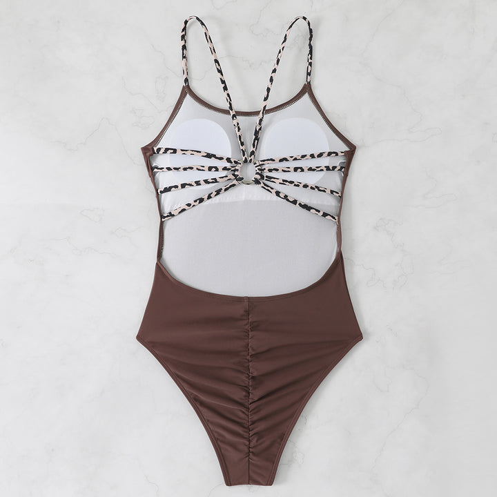 Damen Einteiler Badeanzug mit außergewöhnlichem Cut-Out und modischen Trägerdetails Echo Archiv
