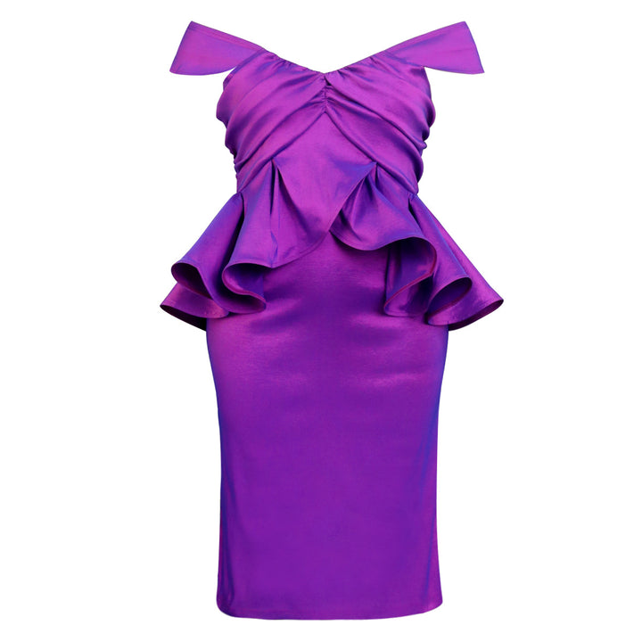 Damen Abendkleid mit voluminösen Rüschendetails Echo Archiv