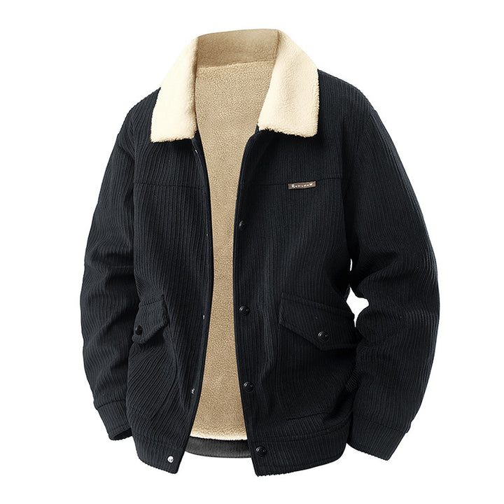 Herren Modische Steppjacke mit Teddyfutter Echo Archiv