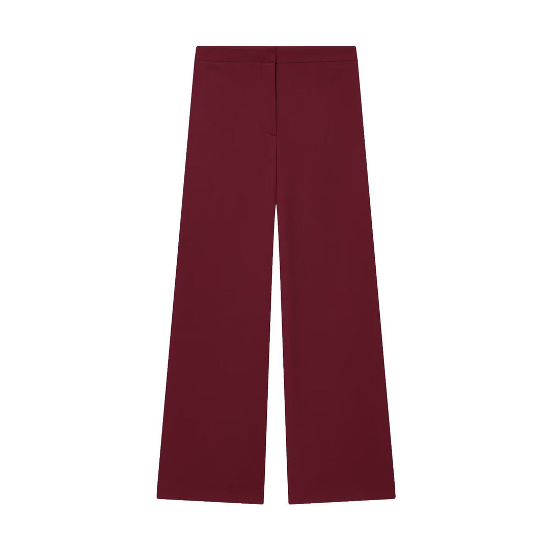 Damen Zweiteiliges Wickelblazer- und Palazzo-Anzugset mit Ziergürtel Echo Archiv