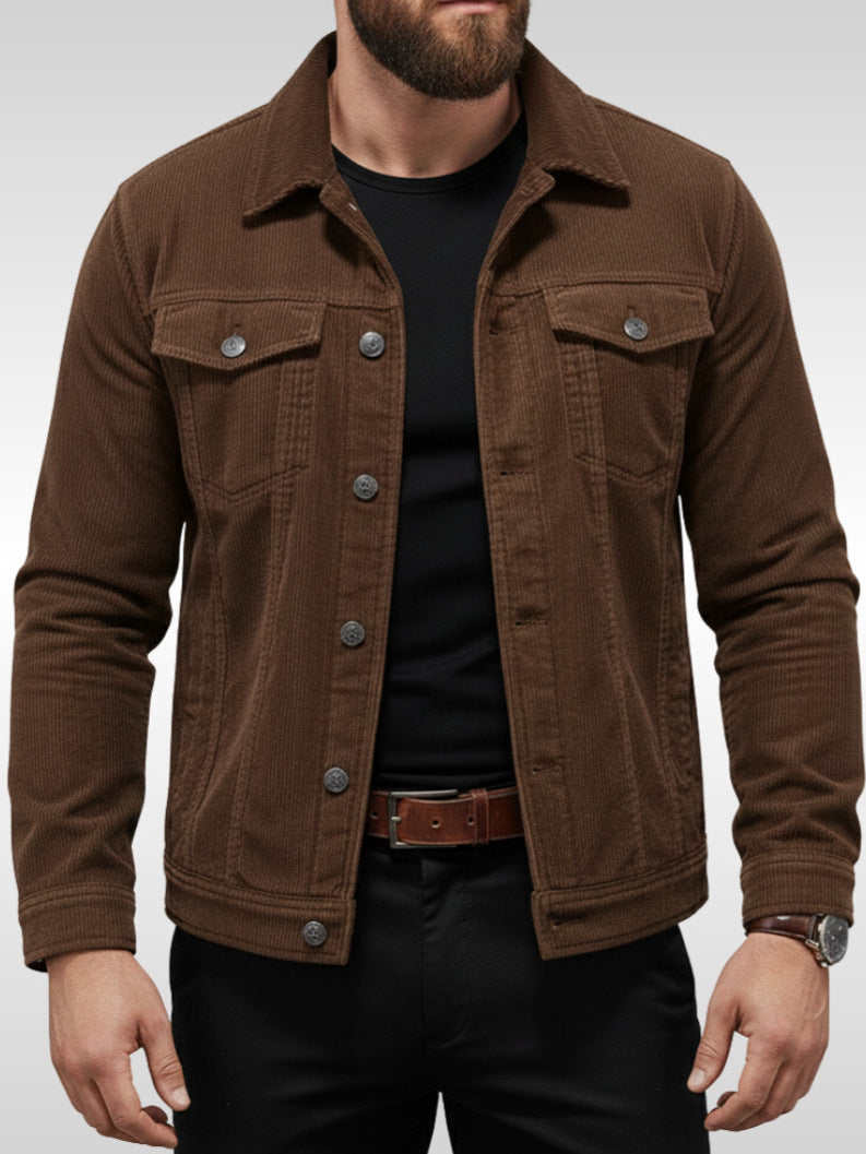 Herren Cordjacke mit Taschen – Taviero