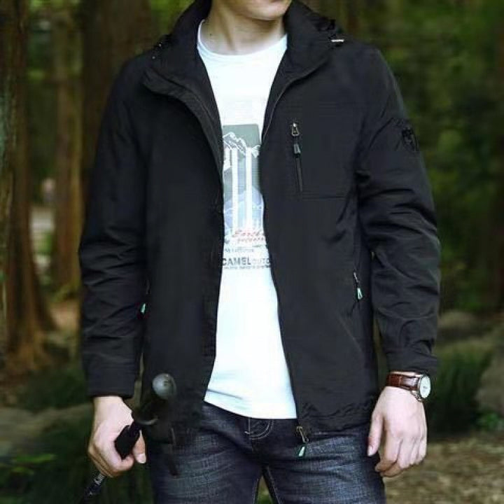 Herren Leichte Freizeitjacke mit hohem Kragen Echo Archiv