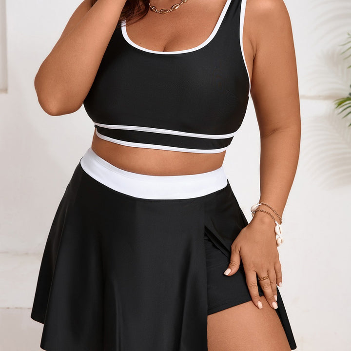 Damen Sportliches Badeset mit Rock Echo Archiv