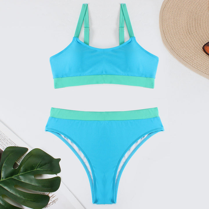 Damen Sportlicher hochtaillierter Bikini Echo Archiv