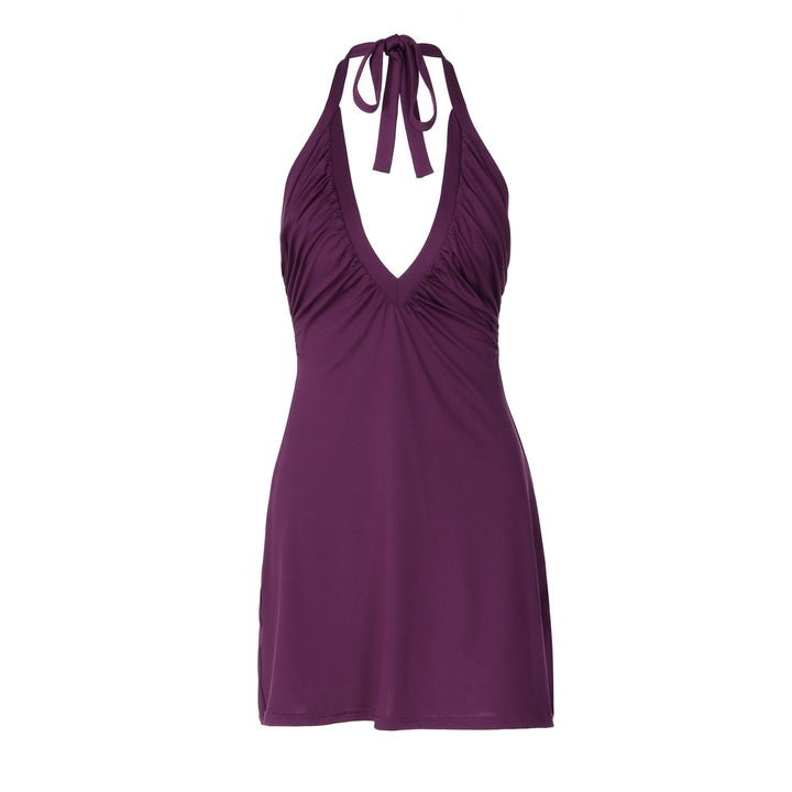 Damen Strandskleid mit alternativem Halter-Design und schmeichelnder Drapierung Echo Archiv