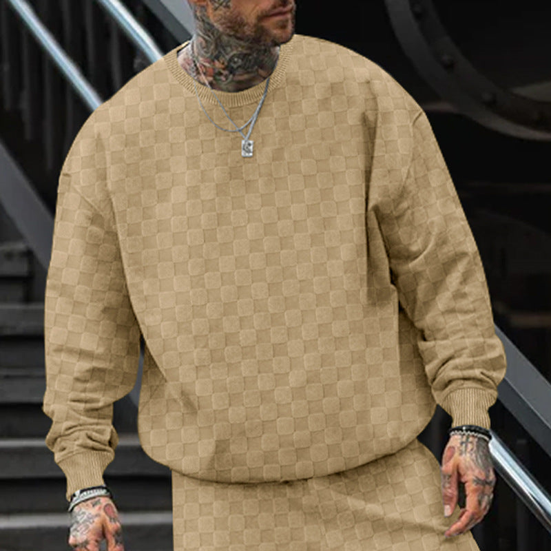 Herren lässiger Sweatshirt-Shorts-Set Echoarchiv
