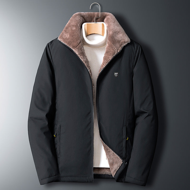 Herren Hochwertige Winterjacke mit Kunstfellfutter Echo Archiv
