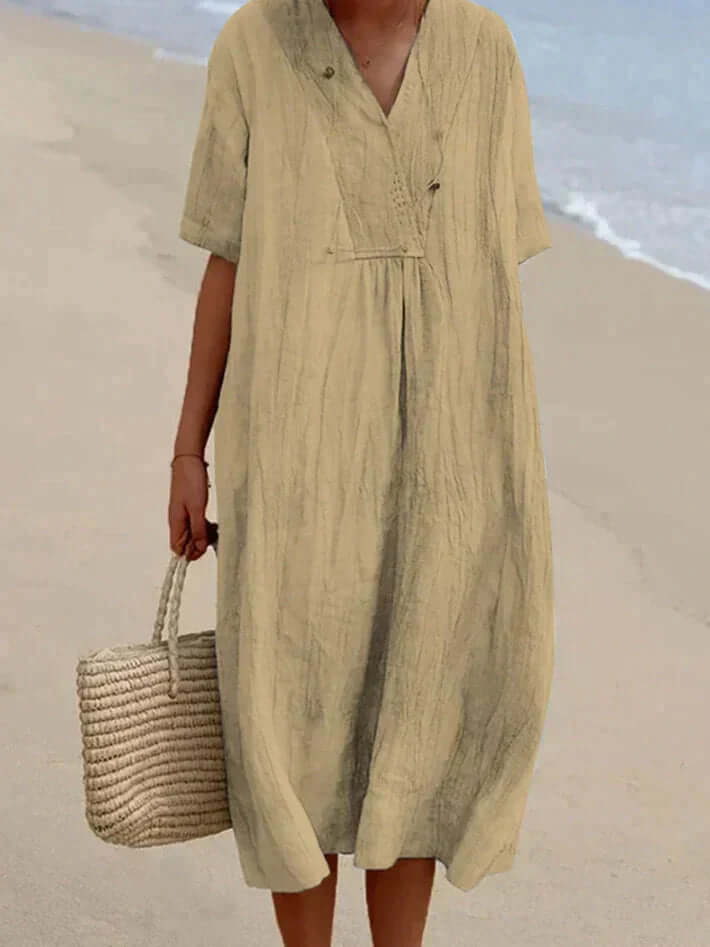 Echoarchiv | Sommerkleid Aus Baumwolle und Leinen